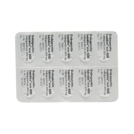 Gabapentin Sandoz eco caps 400 mg 50 pcs - PrimeCare Global