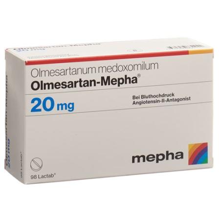 Olmesartan-Mepha Lactab 20 mg 98 pcs - PrimeCare Global