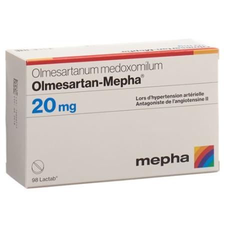 Olmesartan-Mepha Lactab 20 mg 98 pcs - PrimeCare Global