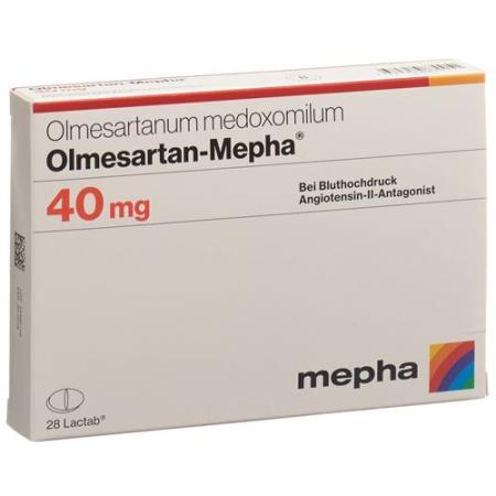 Olmesartan-Mepha Lactab 40 mg 28 pcs - PrimeCare Global