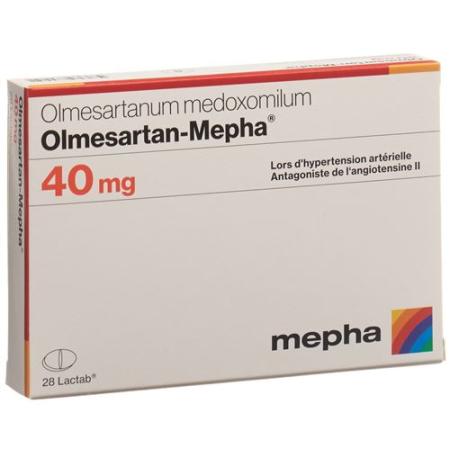 Olmesartan-Mepha Lactab 40 mg 28 pcs - PrimeCare Global