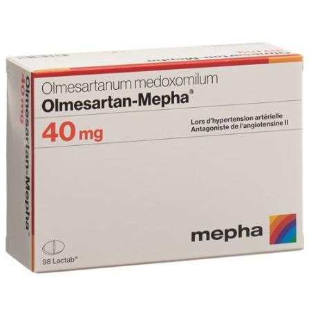 Olmesartan-Mepha Lactab 40 mg 98 pcs - PrimeCare Global