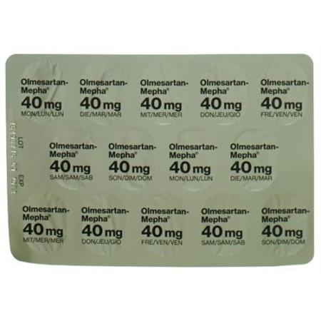 Olmesartan-Mepha Lactab 40 mg 98 pcs - PrimeCare Global
