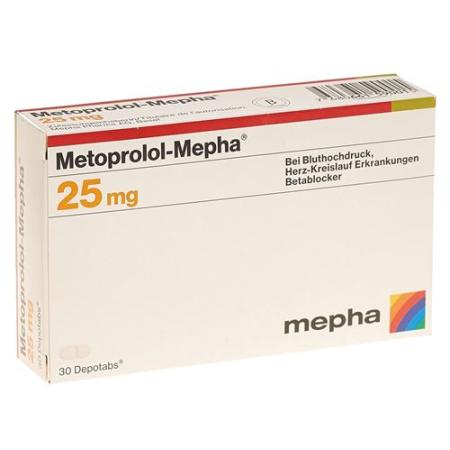 Metoprolol-Mepha Depotabs 25 mg 30 pcs - PrimeCare Global