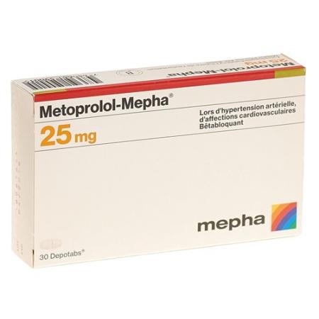 Metoprolol-Mepha Depotabs 25 mg 30 pcs - PrimeCare Global