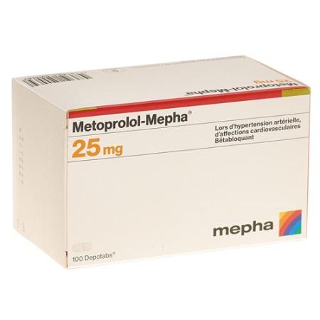 Metoprolol-Mepha Depotabs 25 mg 100 pcs - PrimeCare Global