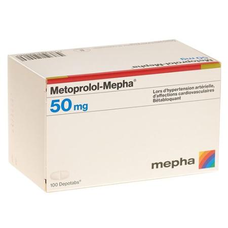Metoprolol-Mepha Depotabs 50 mg 100 pcs - PrimeCare Global