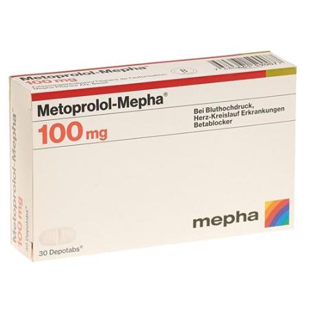 Metoprolol-Mepha Depotabs 100 mg 30 pcs - PrimeCare Global