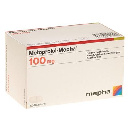 Metoprolol-Mepha Depotabs 100 mg 100 pcs - PrimeCare Global