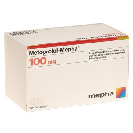 Metoprolol-Mepha Depotabs 100 mg 100 pcs - PrimeCare Global
