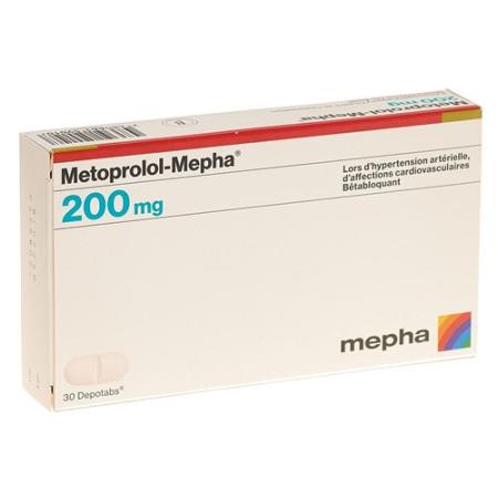 Metoprolol-Mepha Depotabs 200 mg 30 pcs - PrimeCare Global