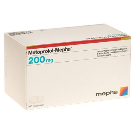 Metoprolol-Mepha Depotabs 200 mg 100 pcs - PrimeCare Global