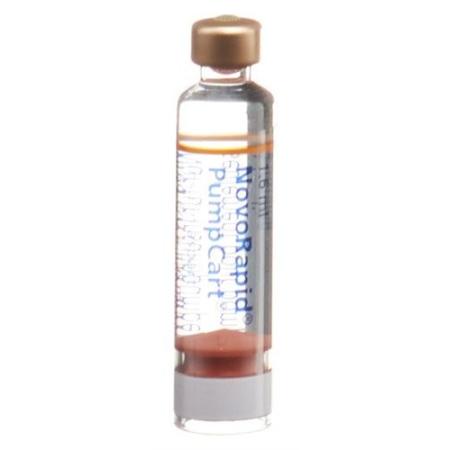 Insulin NovoRapid PumpCart Inj L&ouml;s 100 U/ml 5 Amp 1.6 ml - PrimeCare Global