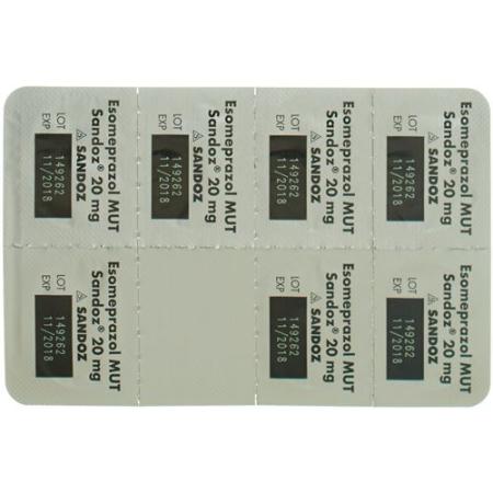 Esomeprazol MUT Sandoz Filmtabl 20 mg 56 pcs - PrimeCare Global