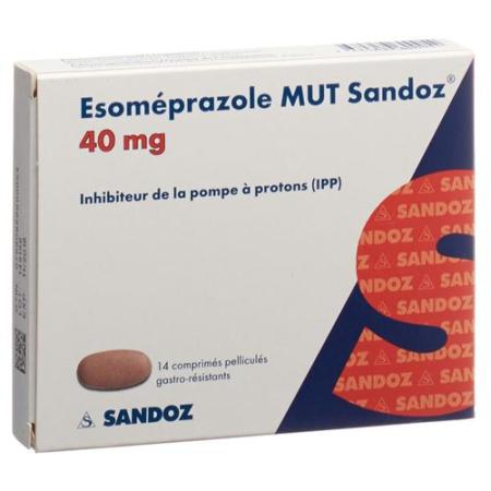Esomeprazol MUT Sandoz Filmtabl 40 mg 14 pcs - PrimeCare Global