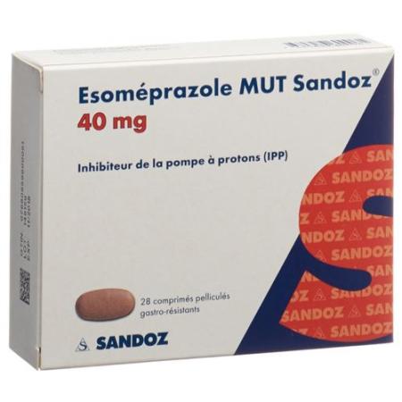 Esomeprazol MUT Sandoz Filmtabl 40 mg 28 pcs - PrimeCare Global