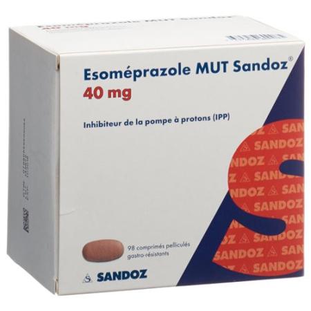 Esomeprazol MUT Sandoz Filmtabl 40 mg 98 pcs - PrimeCare Global
