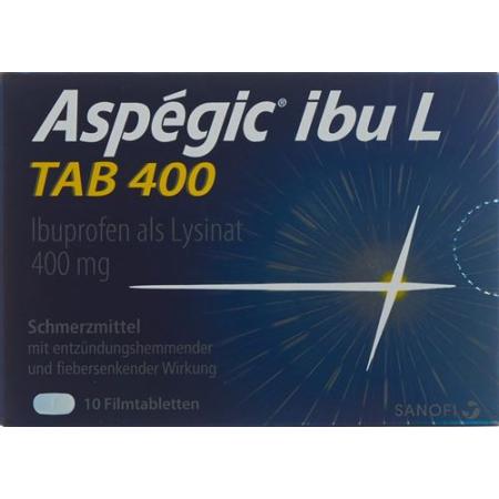 Aspegic Ibu L Tab Filmtabletten 400mg 10 Stück - PrimeCare Global