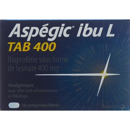 Aspegic Ibu L Tab Filmtabletten 400mg 10 Stück - PrimeCare Global