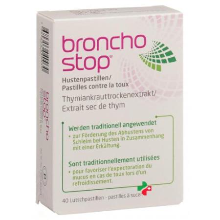 Bronchostop Hustenpastillen Lutschtabletten 40 Stk - PrimeCare Global