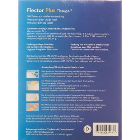 Flector Plus Tissugel Pfl 10 pcs - PrimeCare Global