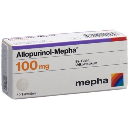 Allopurinol-Mepha Tabl 100 mg 50 pcs - PrimeCare Global