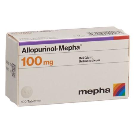 Allopurinol-Mepha Tabl 100 mg 100 pcs - PrimeCare Global