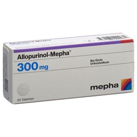 Allopurinol-Mepha Tabl 300 mg 30 pcs - PrimeCare Global