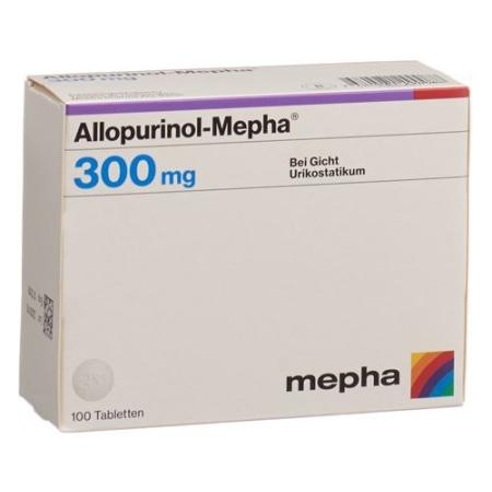 Allopurinol-Mepha Tabl 300 mg 100 pcs - PrimeCare Global