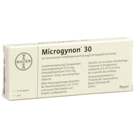 Microgynon 30 Drag 21 pcs - PrimeCare Global