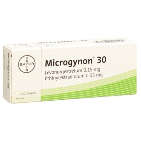 Microgynon 30 Drag 3 x 21 pcs - PrimeCare Global
