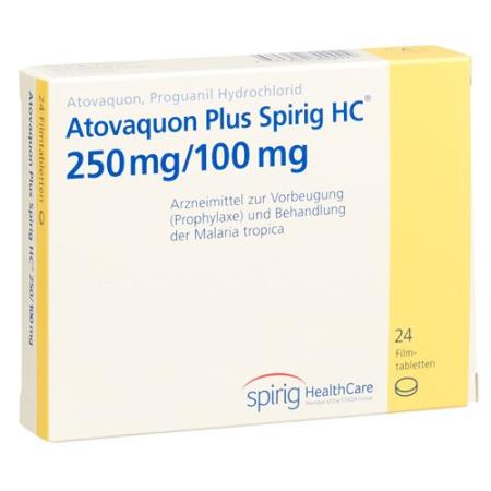 Atovaquone Plus Spirig HC Filmtablet 250/100mg 24 pcs - PrimeCare Global