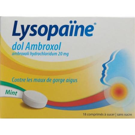 Lysopain dol Ambroxol Lozenges Mint 18 pcs - PrimeCare Global