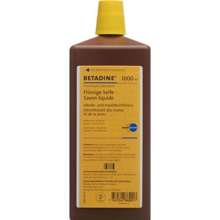 Betadine soap liq bottle 1000 ml - PrimeCare Global