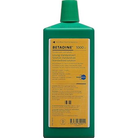 Betadine solution standardized sol Fl 1000 ml - PrimeCare Global