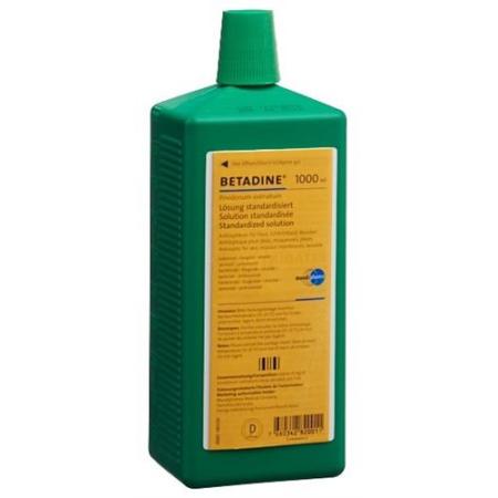 Betadine solution standardized sol Fl 1000 ml - PrimeCare Global