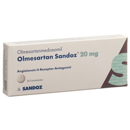 Olmesartan Sandoz film tablets 20 mg 28 pcs - PrimeCare Global