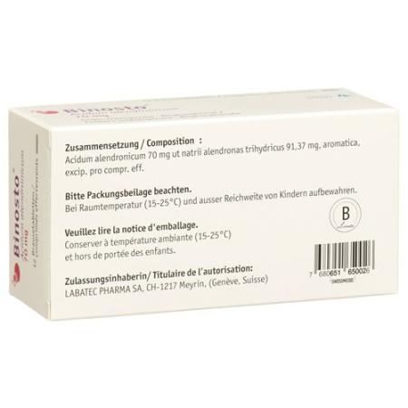 Binosto Effervescent Tabl 70 mg 12 pcs - PrimeCare Global