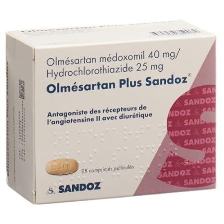Olmesartan Plus Sandoz Filmtablet 40/25mg 98 pcs - PrimeCare Global