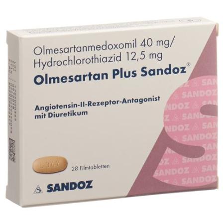 Olmesartan Plus Sandoz Filmtablet 40/12.5mg 28 pcs - PrimeCare Global