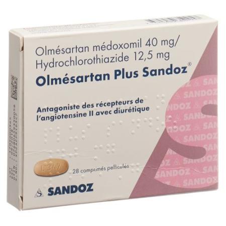 Olmesartan Plus Sandoz Filmtablet 40/12.5mg 28 pcs - PrimeCare Global