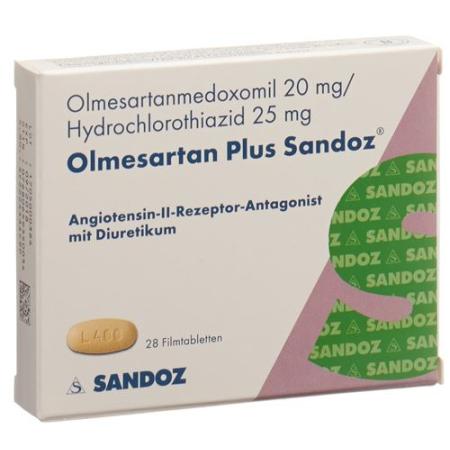 Olmesartan Plus Sandoz Filmtablet 20/25mg 28 pcs - PrimeCare Global