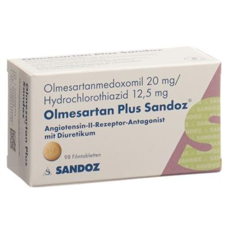 Olmesartan Plus Sandoz Filmtablet 20/12.5mg 98 pcs - PrimeCare Global