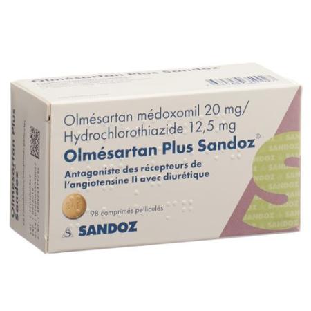 Olmesartan Plus Sandoz Filmtablet 20/12.5mg 98 pcs - PrimeCare Global