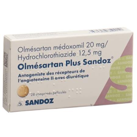 Olmesartan Plus Sandoz Filmtablet 20/12.5mg 28 pcs - PrimeCare Global