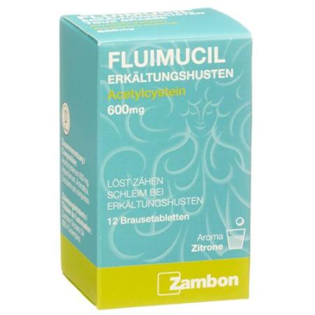 Fluimucil cold cough effervescent tabletse 600 mg 12 pcs - PrimeCare Global