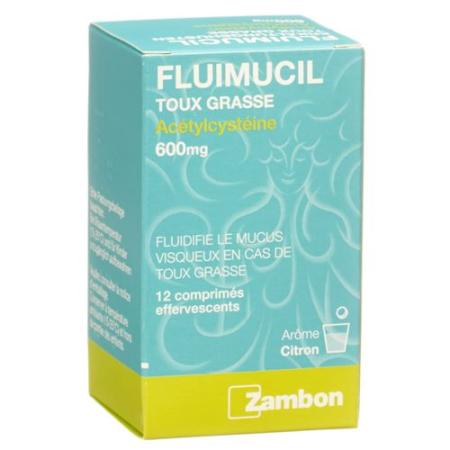 Fluimucil cold cough effervescent tabletse 600 mg 12 pcs - PrimeCare Global