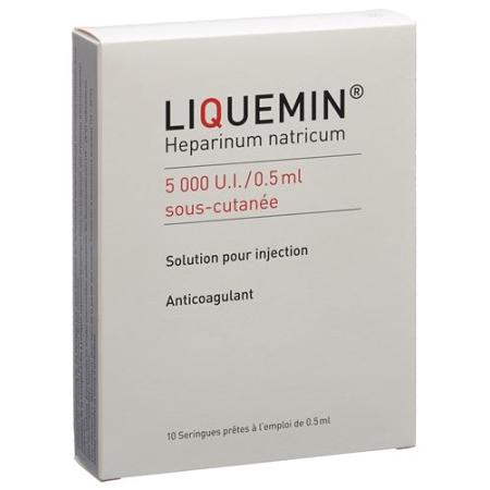 Liquemin 5000 U/0.5ml s.c. 10 ready-to-use sprays 0.5 ml - PrimeCare Global