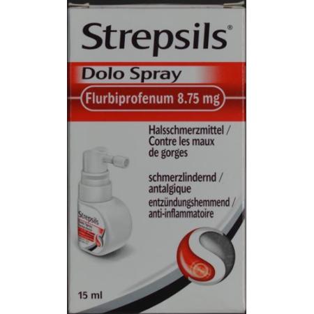 Strepsils Dolo Flurbiprofen spray Fl 15 ml - PrimeCare Global
