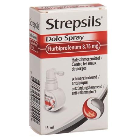 Strepsils Dolo Flurbiprofen spray Fl 15 ml - PrimeCare Global